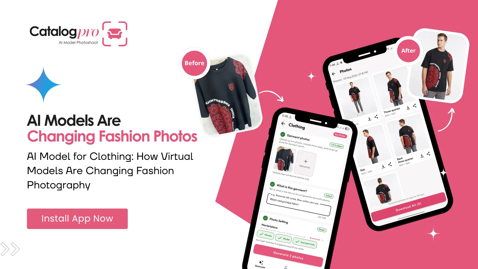 AI model for clothing photography
