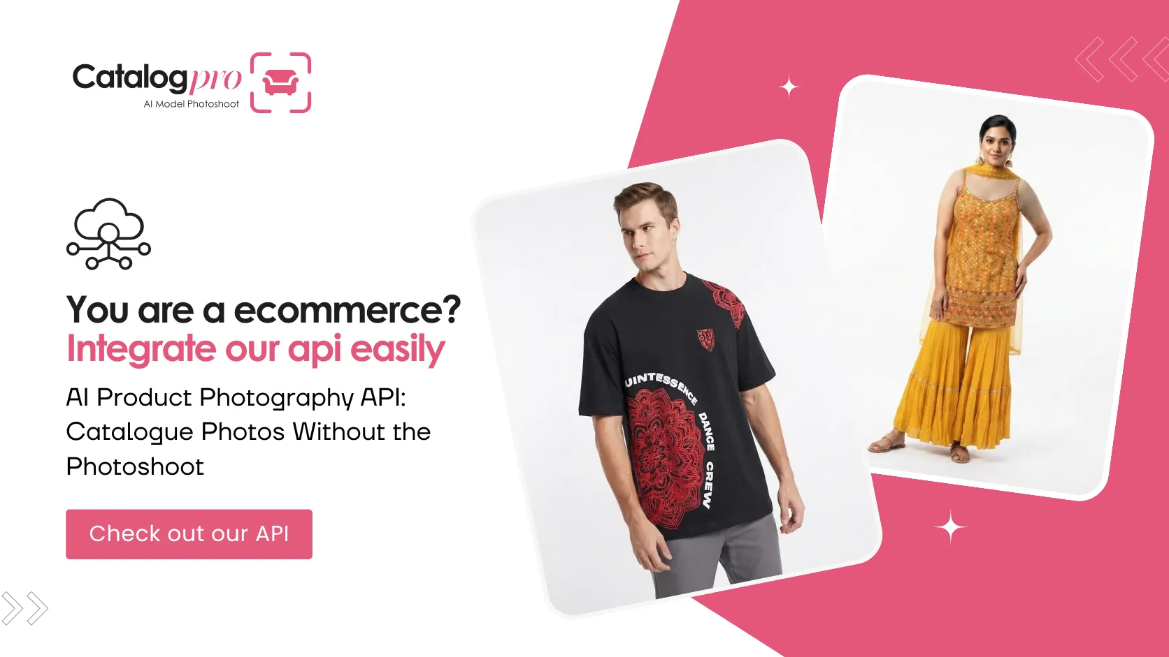 Catalog Pro API turning a phone photo into studio-quality catalogue images