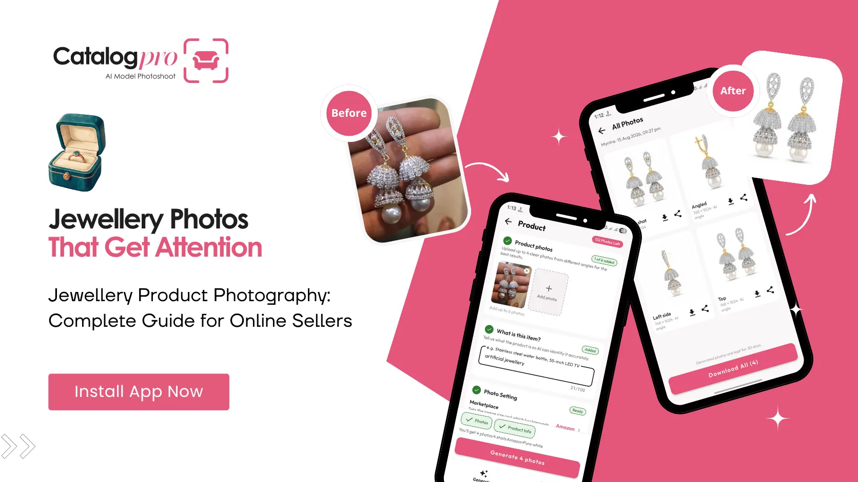 Jewellery product photography guide