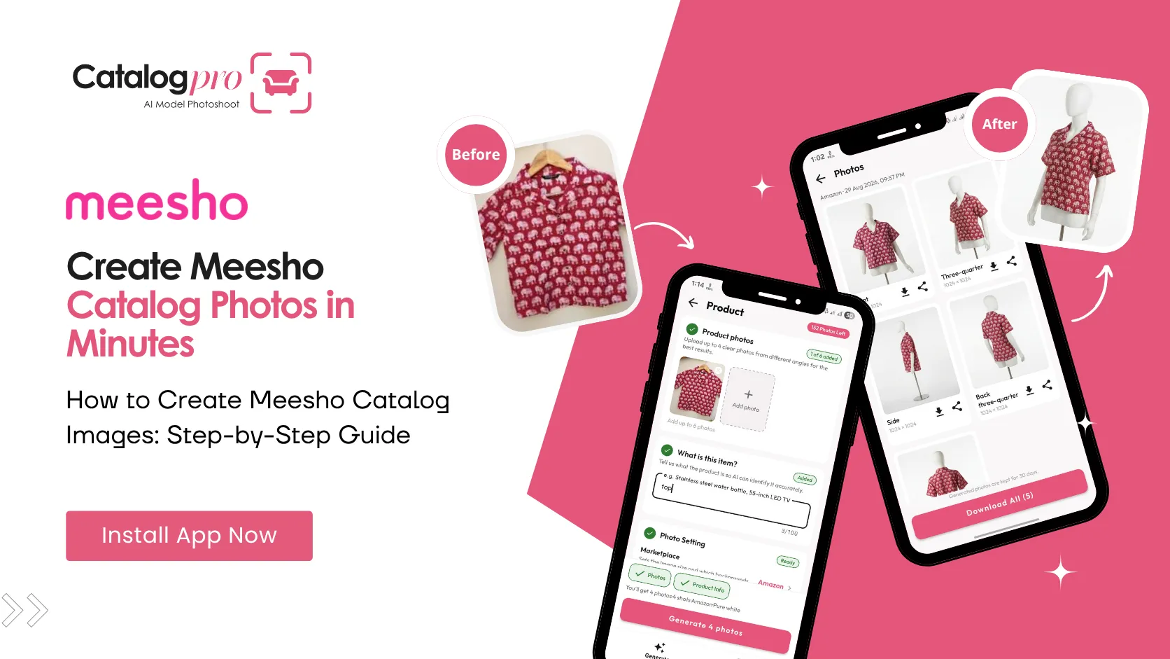 How to create Meesho catalog images