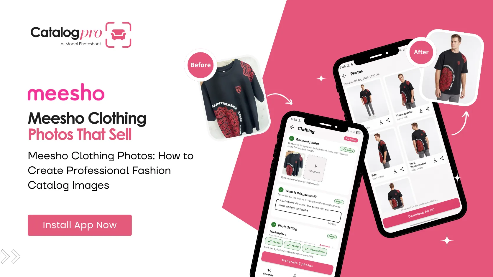 Meesho clothing photos guide