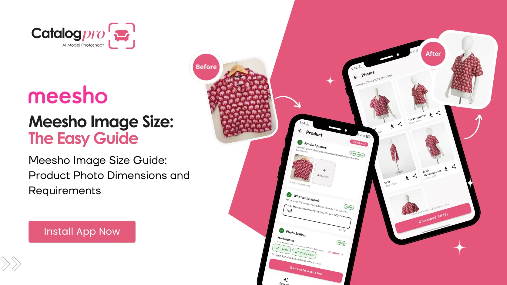 Meesho image size and dimensions guide