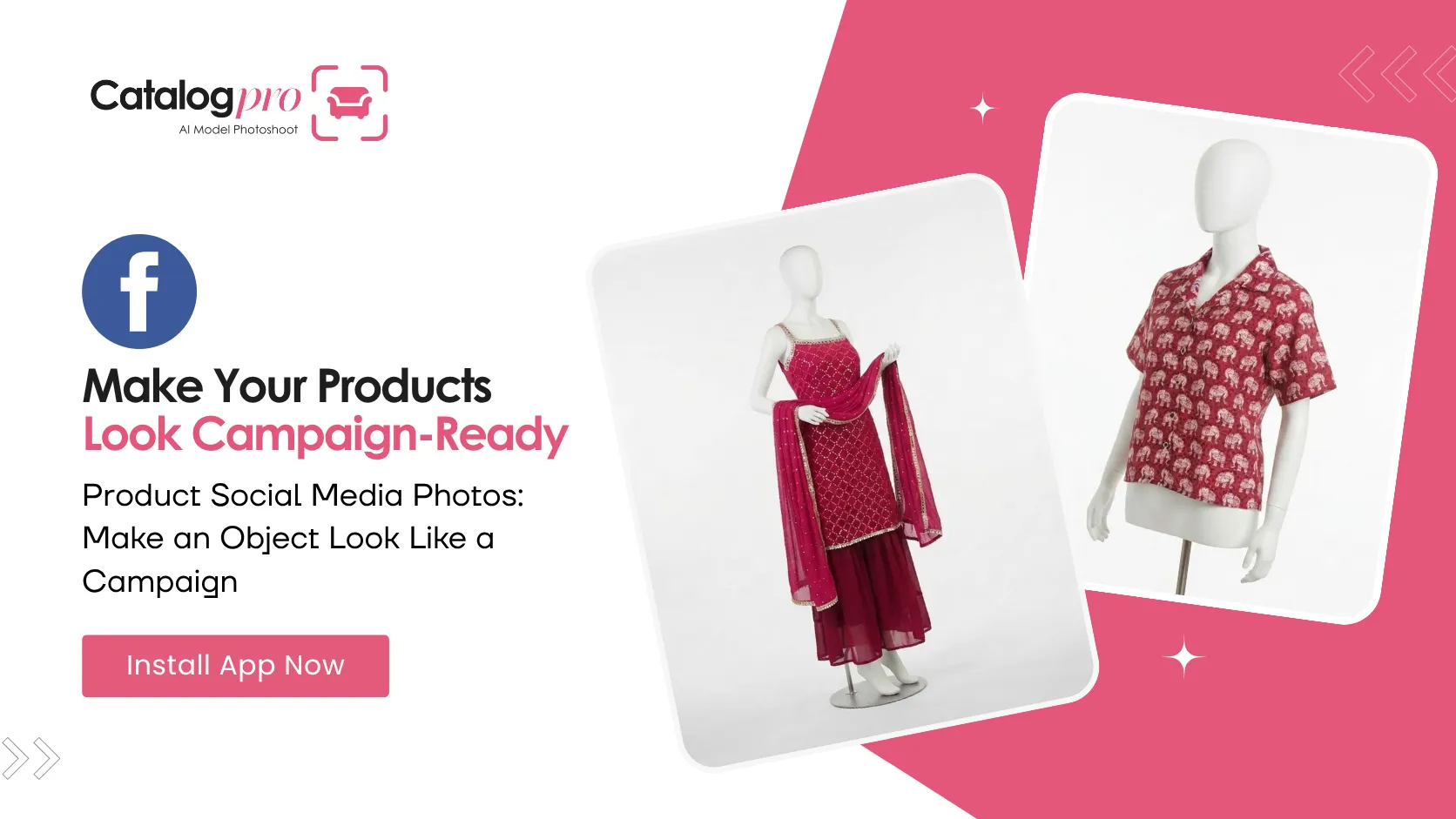 Product social media photos shot five different ways