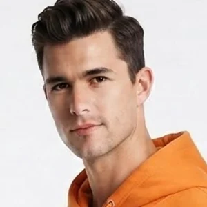AI model face — second male model in the Catalog Pro avatar library