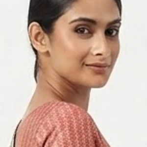 AI model face — female model used for lehenga listings